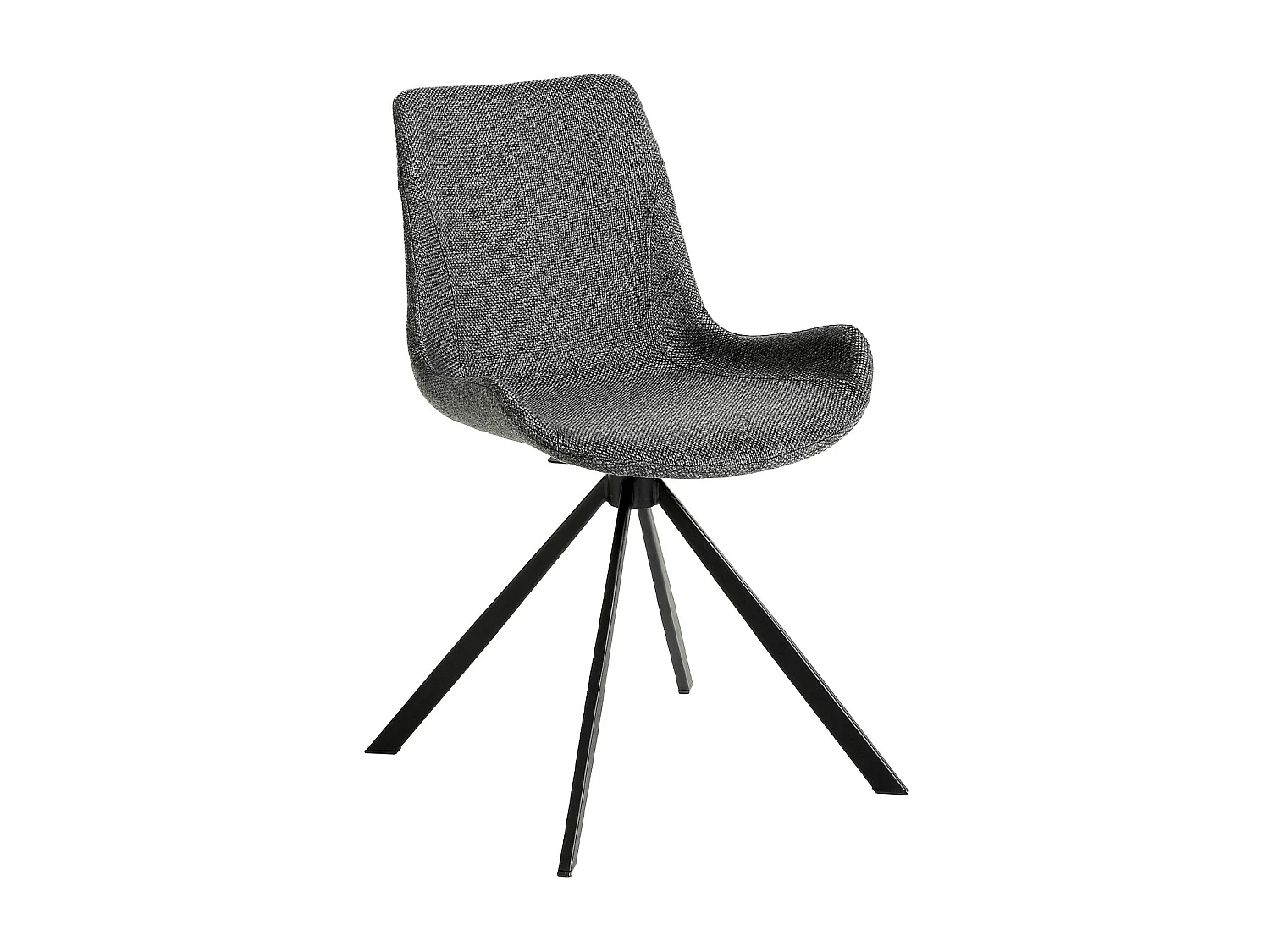 Donkergrijze stoffen draaistoel 4071 ANGEL CERDA