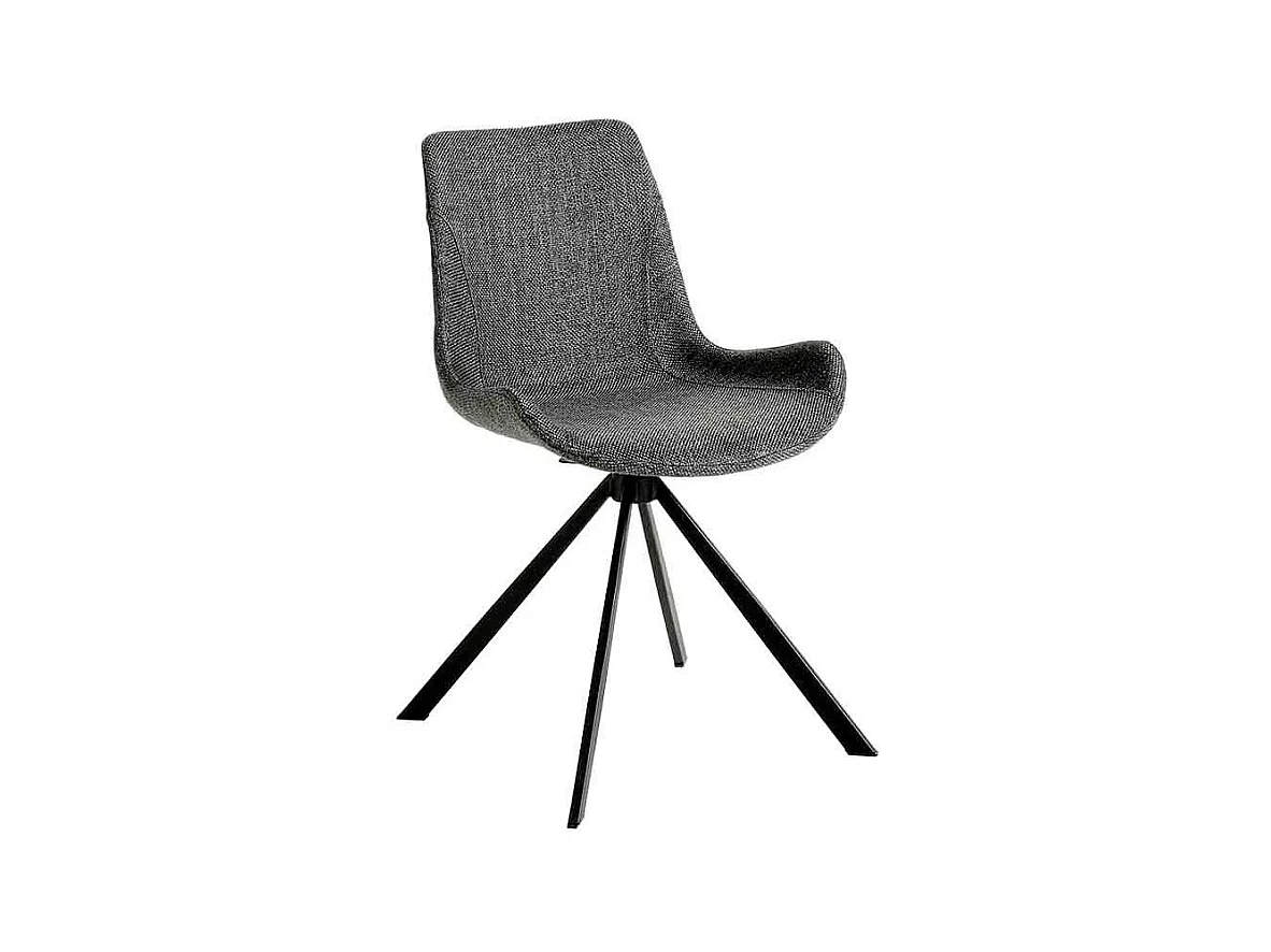 Silla comedor tapizada tela gris  4071 ANGEL CERDA