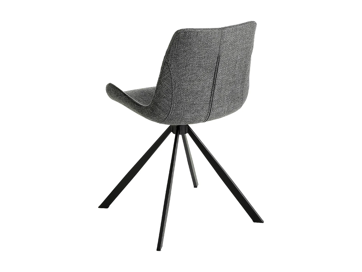 Chaise pivotante en tissu gris foncé 4071 ANGEL CERDA
