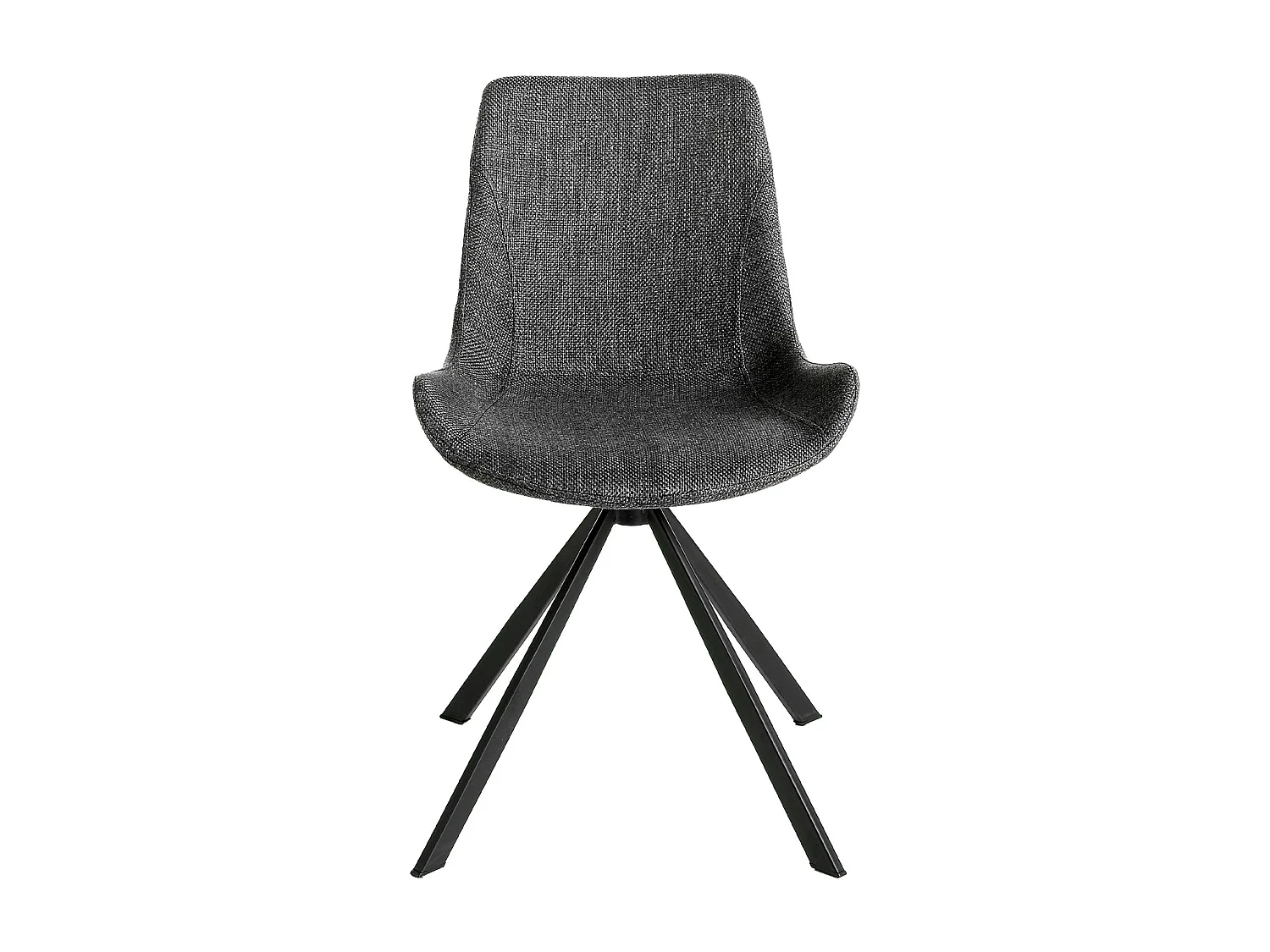 Chaise pivotante en tissu gris foncé 4071 ANGEL CERDA