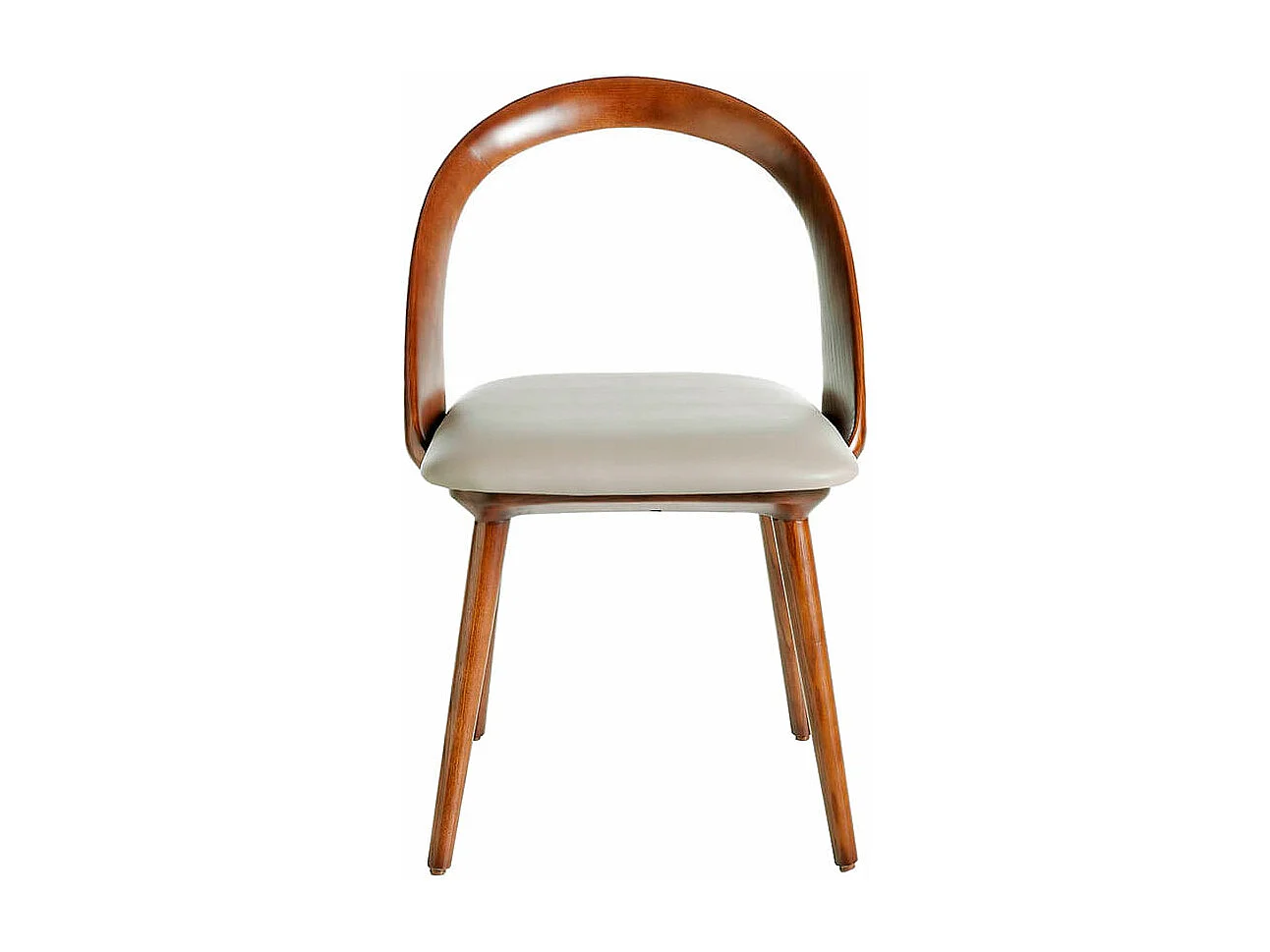 Sedia rivestita in similpelle con struttura in legno color Noce   4063 ANGEL CERDA