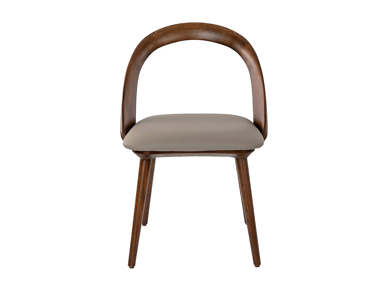 Chaise en similicuir noyer et vison 4063 ANGEL CERDA