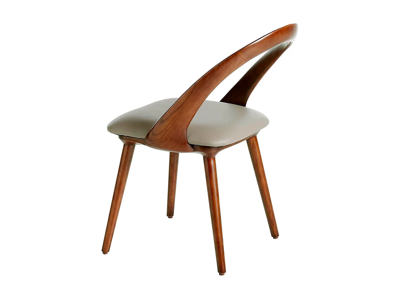 Eetkamerstoel met gebogen walnotenhouten frame 4063 ANGEL CERDA