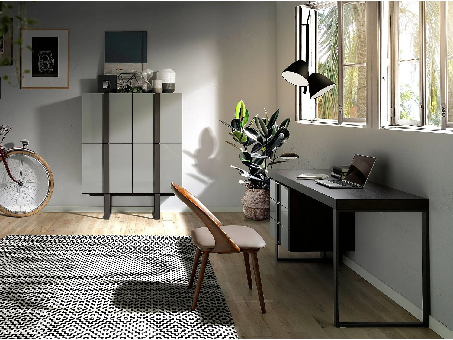 Walnoot en nerts eco-leren stoel 4063 ANGEL CERDA