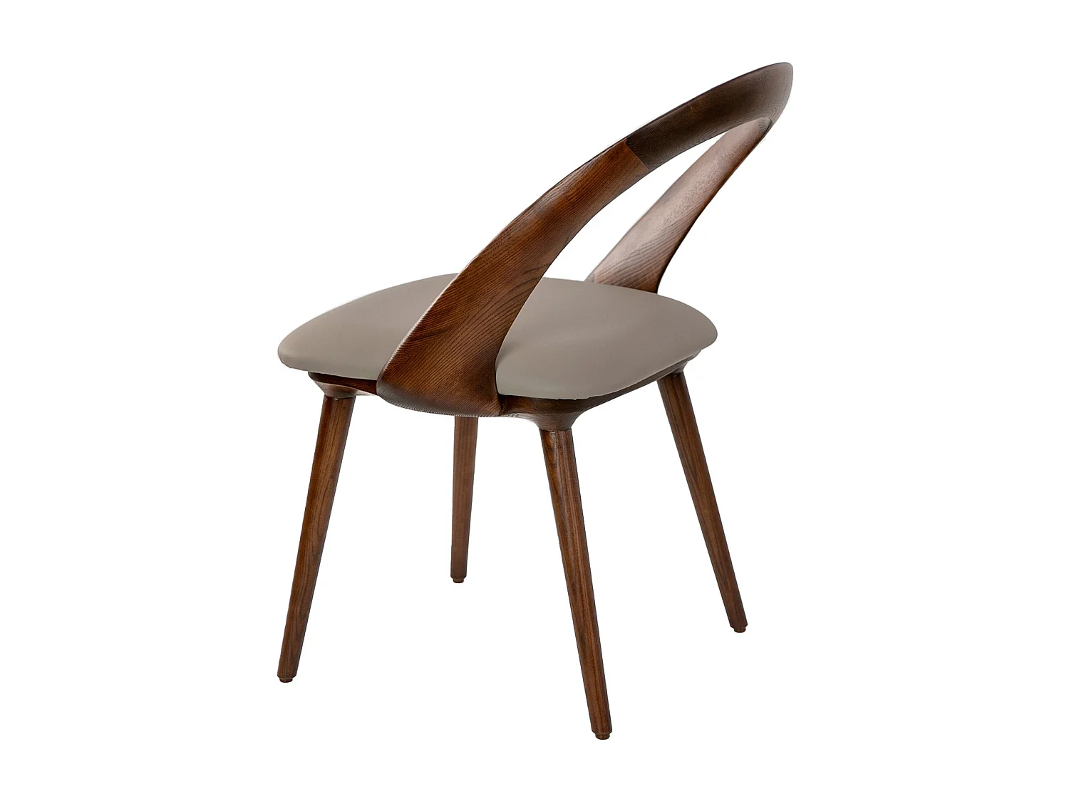 Esszimmerstuhl mit Polsterung aus Ökoleder und Holzgestell  4063 ANGEL CERDA