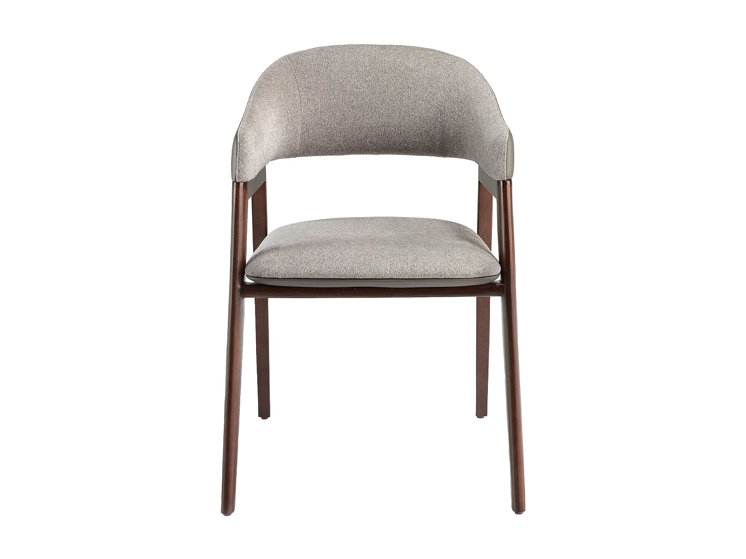 Chaise en tissu gris et vison foncé en similicuir 4091 ANGEL CERDA