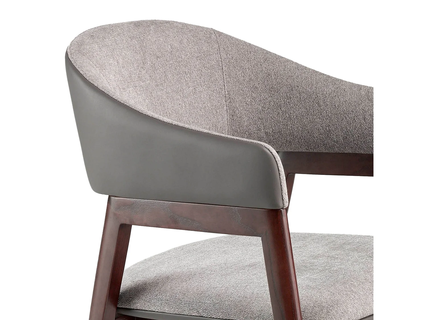 Chaise en tissu et croûte cuir 4091 ANGEL CERDA