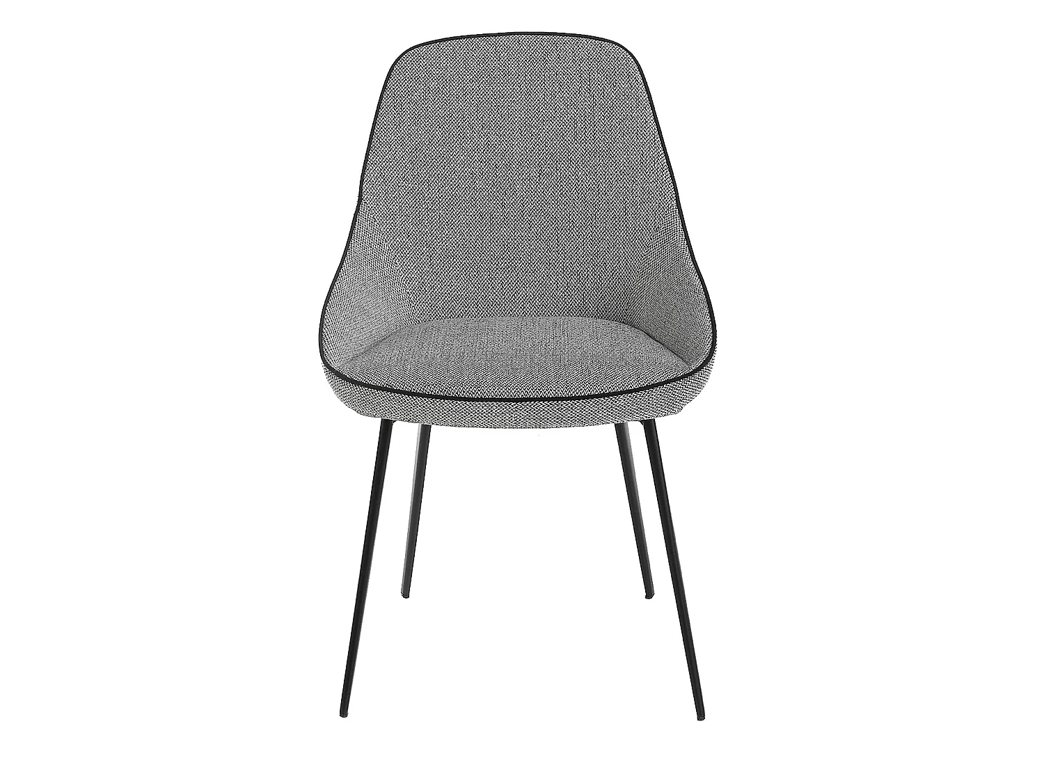 Krzesło z szarej tkaniny 4082 ANGEL CERDA