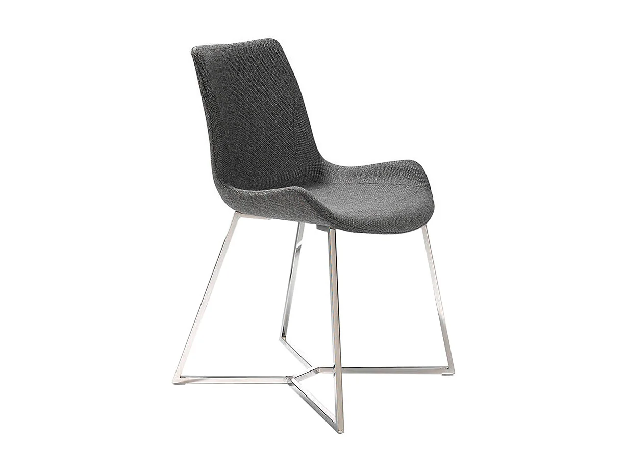 Cadeira de jantar estofada em tecido  4009