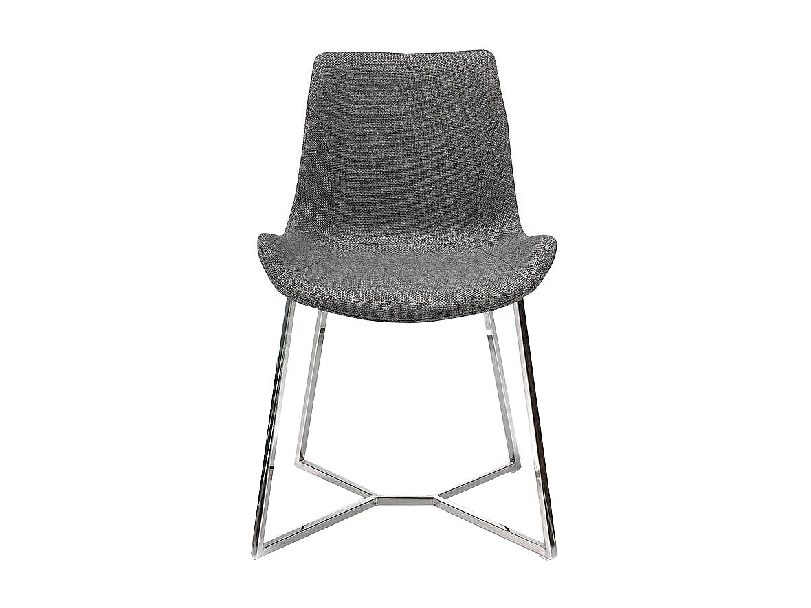 Cadeira de jantar estofada em tecido  4009