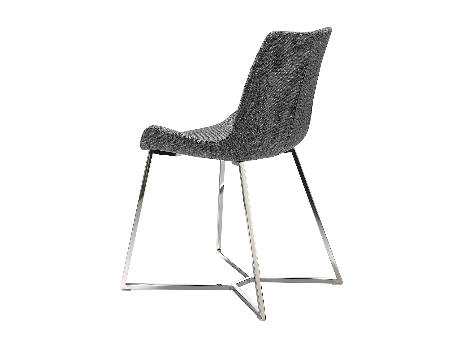 Gepolsterter Esstischstuhl grauem Stoff  4009 ANGEL CERDA