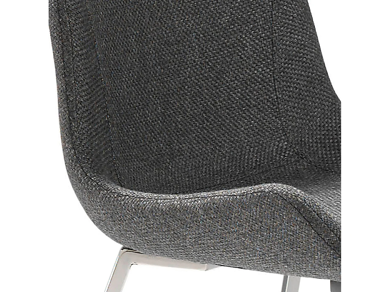 Stuhl aus dunkelgrauem Stoff 4009 ANGEL CERDA
