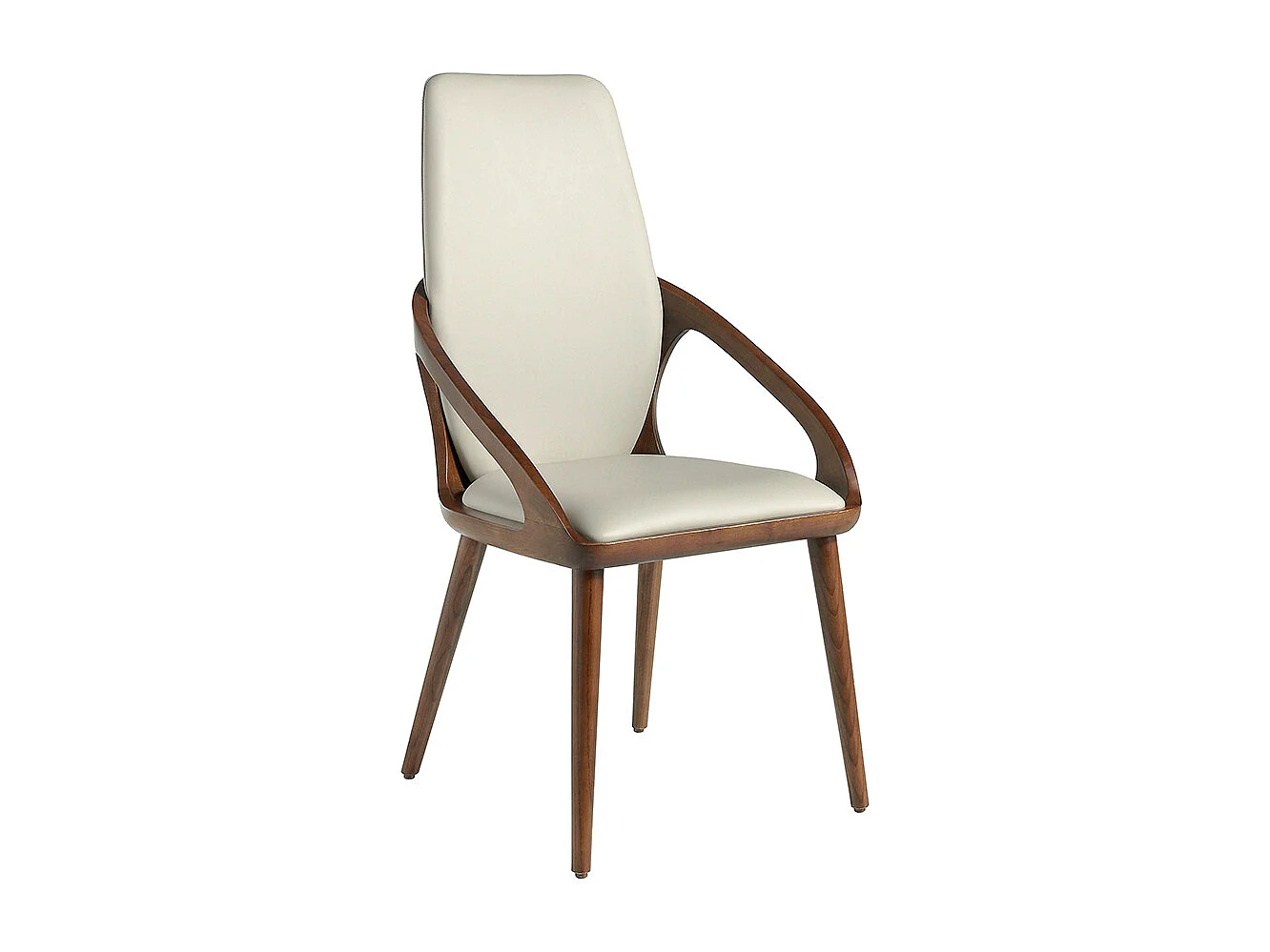 Crème kunstlederen stoel 4066 ANGEL CERDA