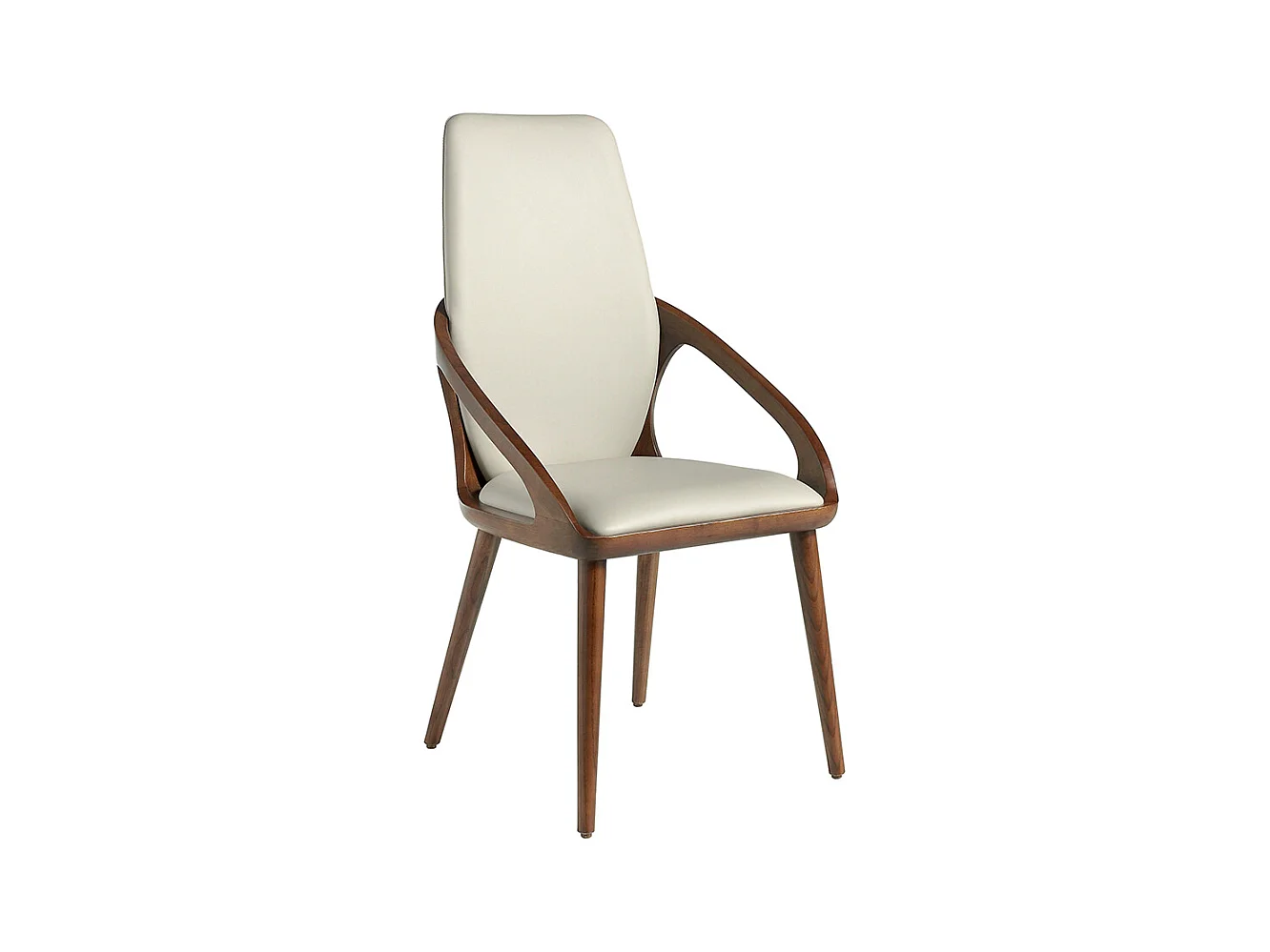 Chaise en simili cuir crème 4066 ANGEL CERDA