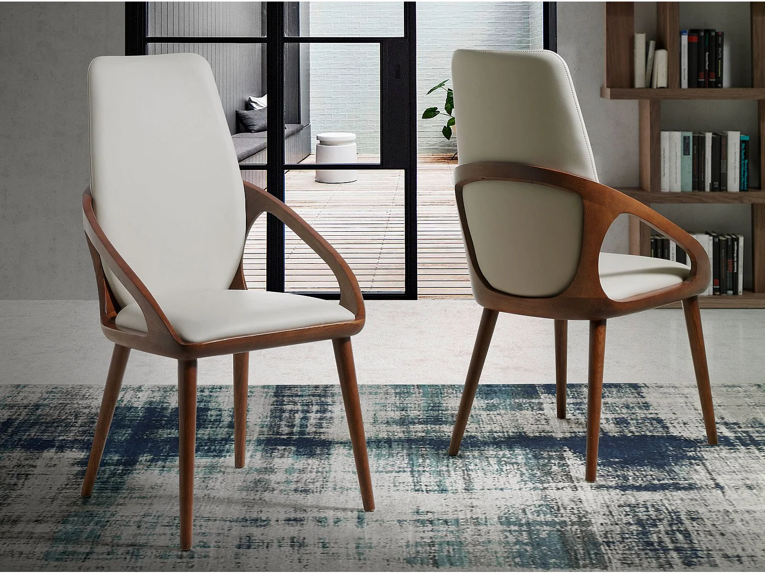 Gepolsterter Esstischstuhl Kunstleder  4066 ANGEL CERDA