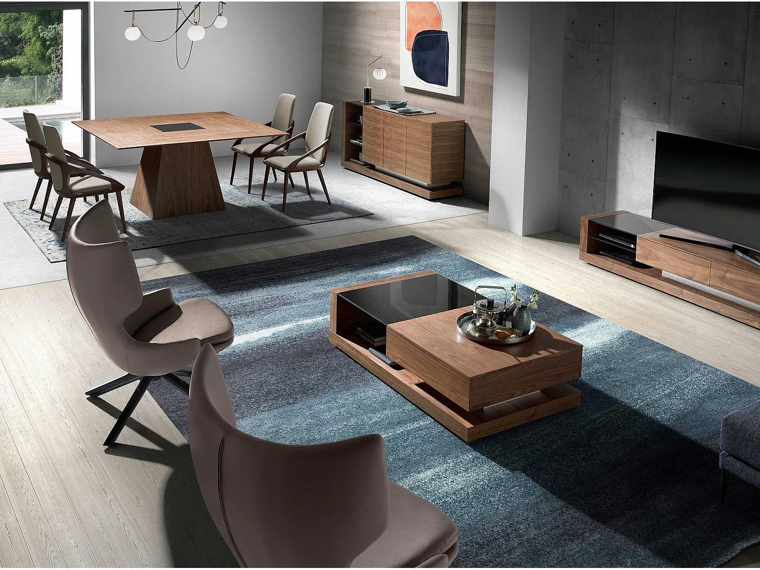 Gepolsterter Esstischstuhl Kunstleder  4066 ANGEL CERDA