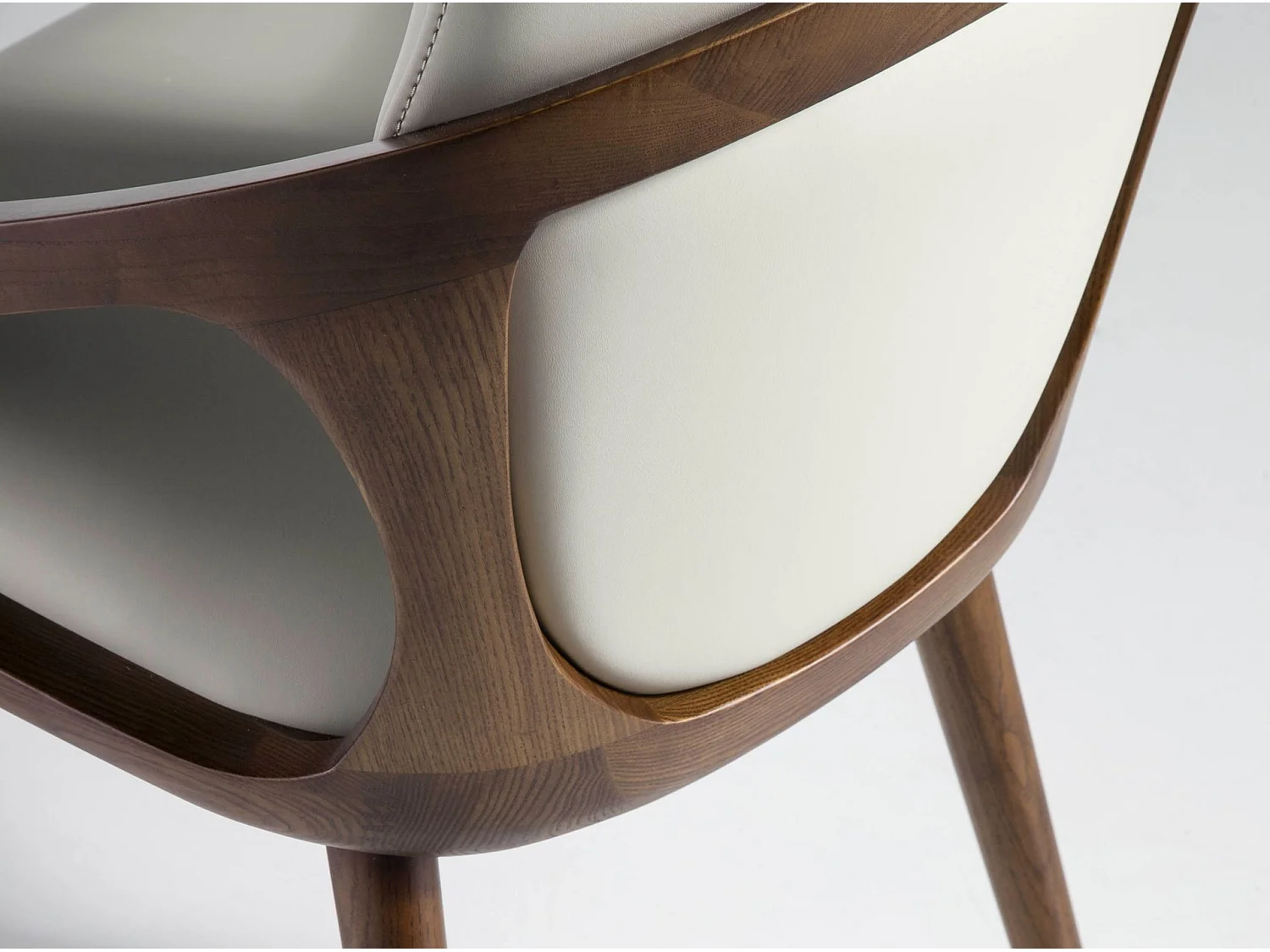 Cream leatherette chair 4066 ANGEL CERDA