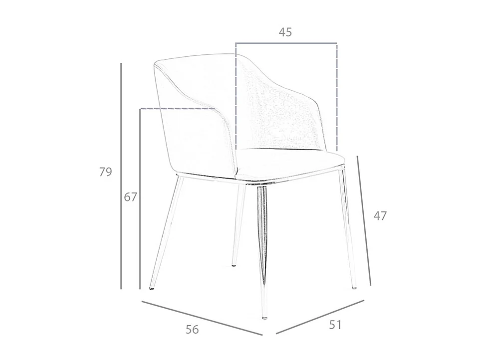 Szare krzesło z tkaniny