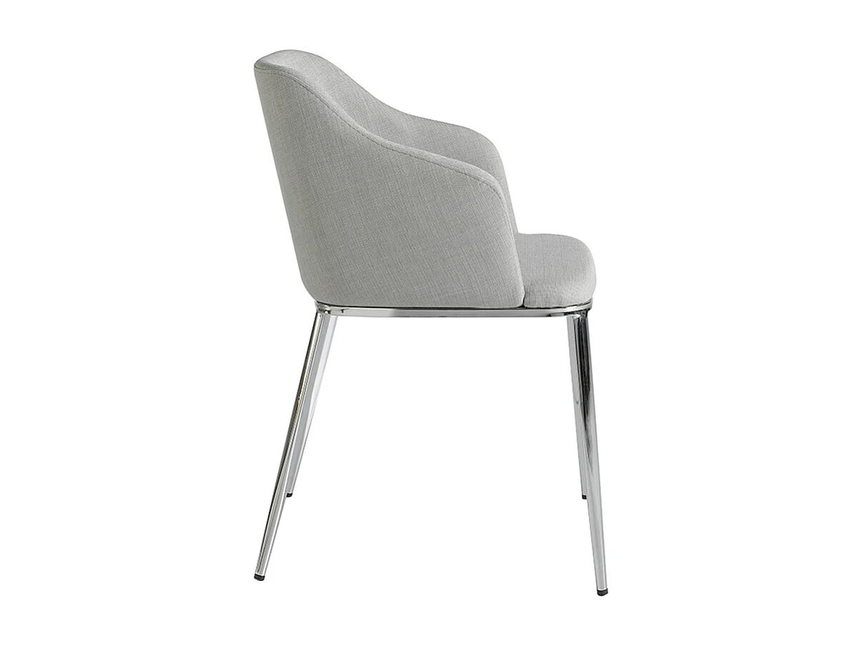 Szare krzesło z tkaniny