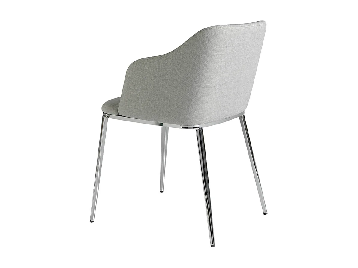Chaise en tissu gris 4050 ANGEL CERDA