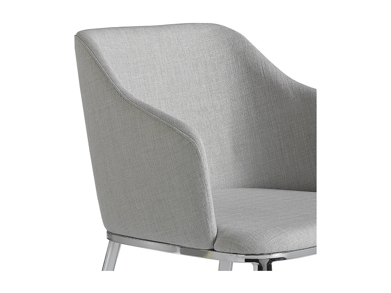 Chaise en tissu gris 4050 ANGEL CERDA