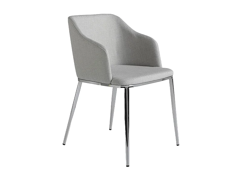 Chaise en tissu gris 4050 ANGEL CERDA
