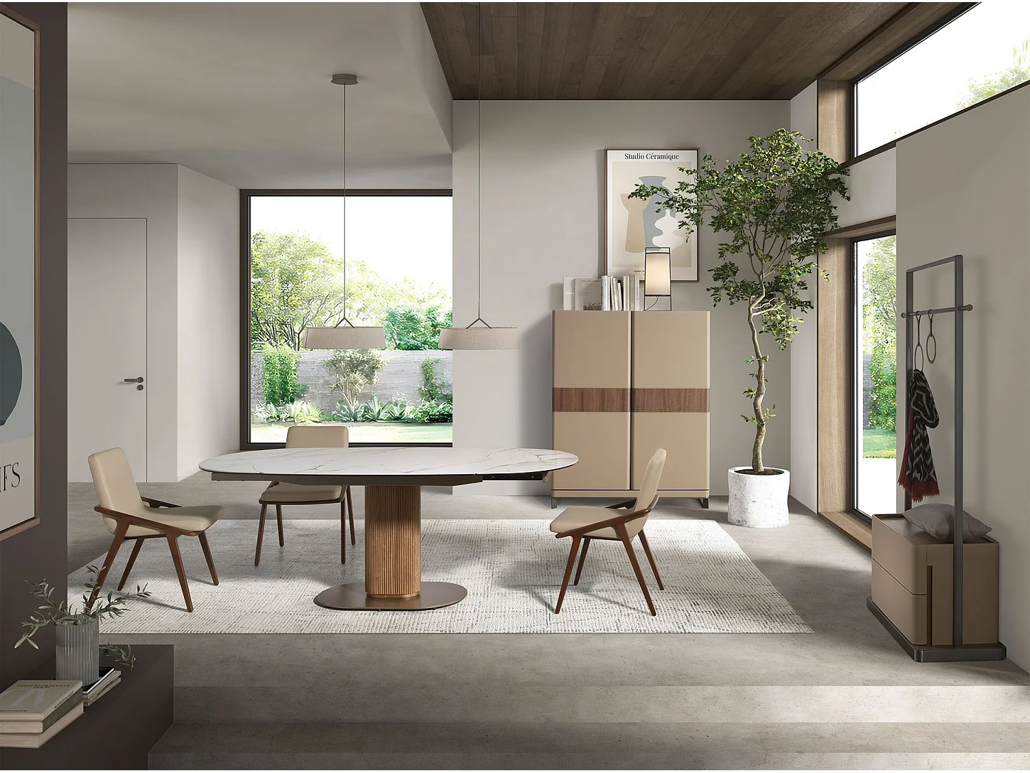 Sedia in ecopelle visone 4019 ANGEL CERDA