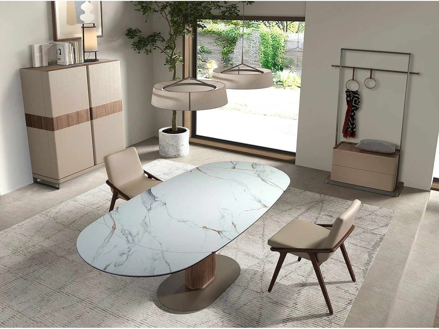 Chaise en similicuir vison 4019 ANGEL CERDA