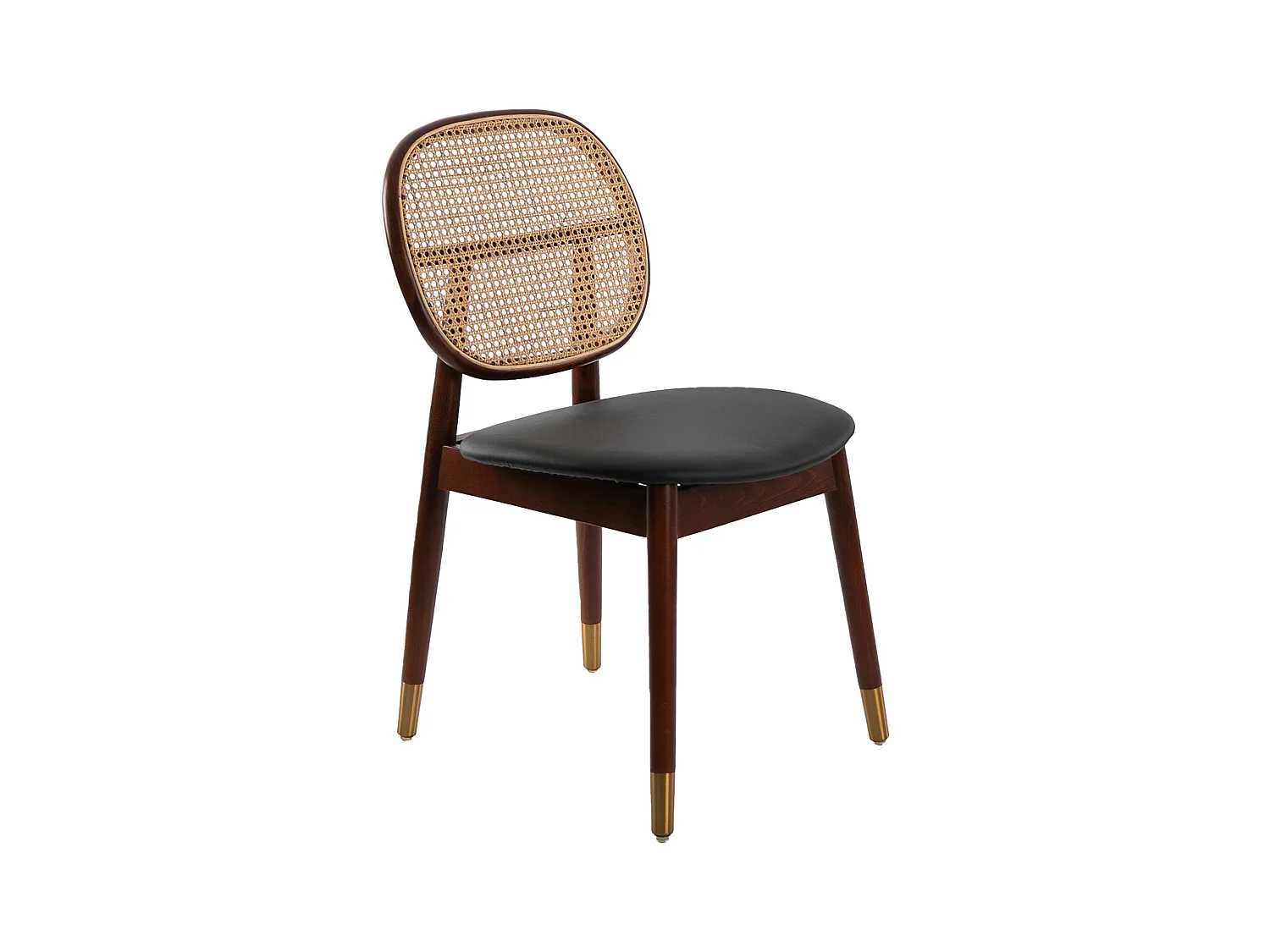 Chaise en rotin et pieds en bois 4093 ANGEL CERDA