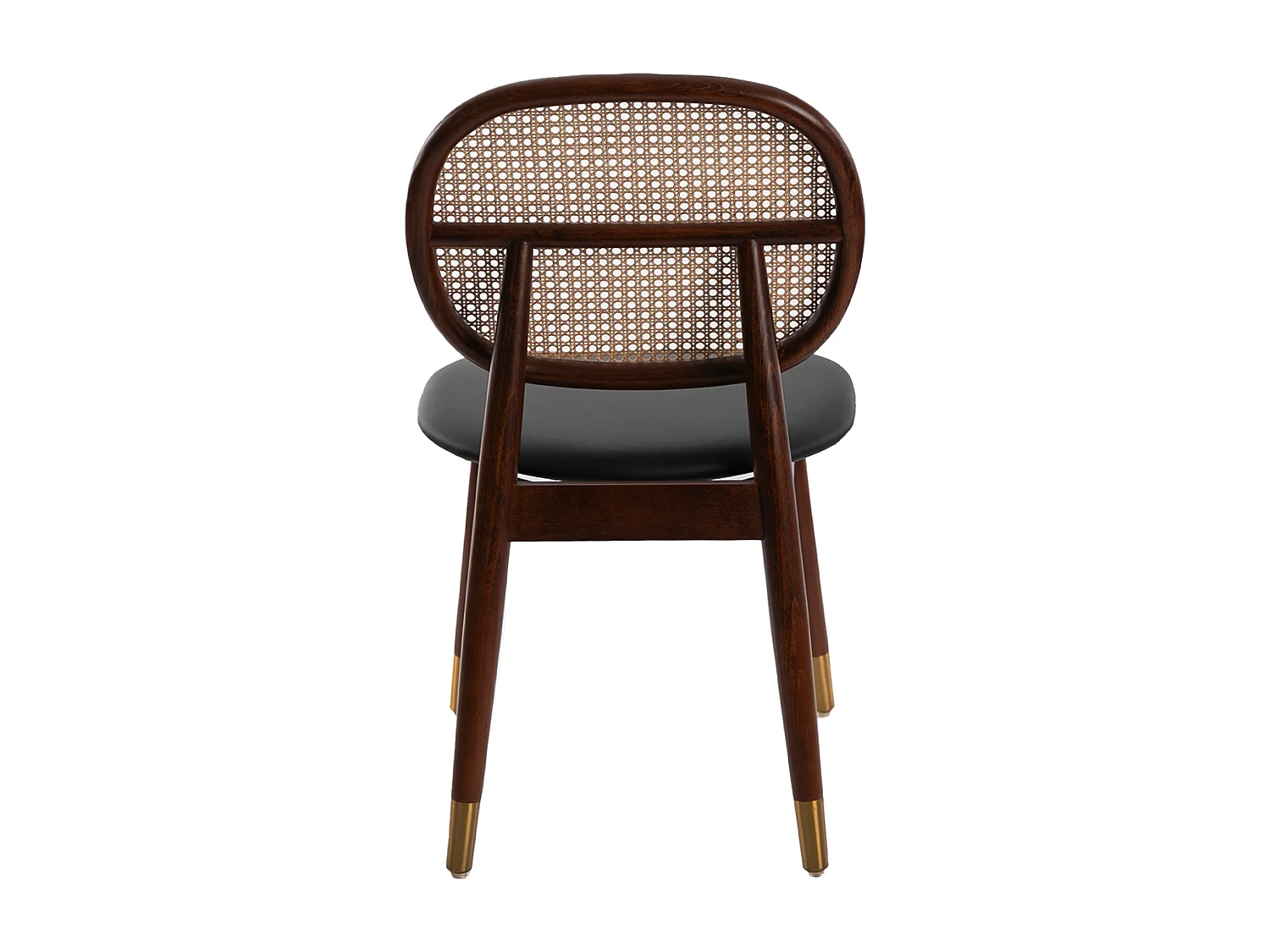 Ronde eetkamerstoel met rotan rugleuning 4093 ANGEL CERDA