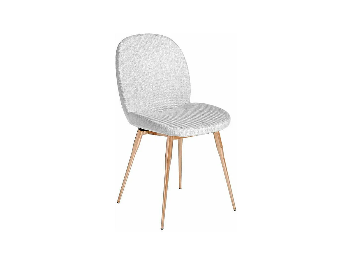 Chaise en tissu avec pieds en acier 4081 ANGEL CERDA
