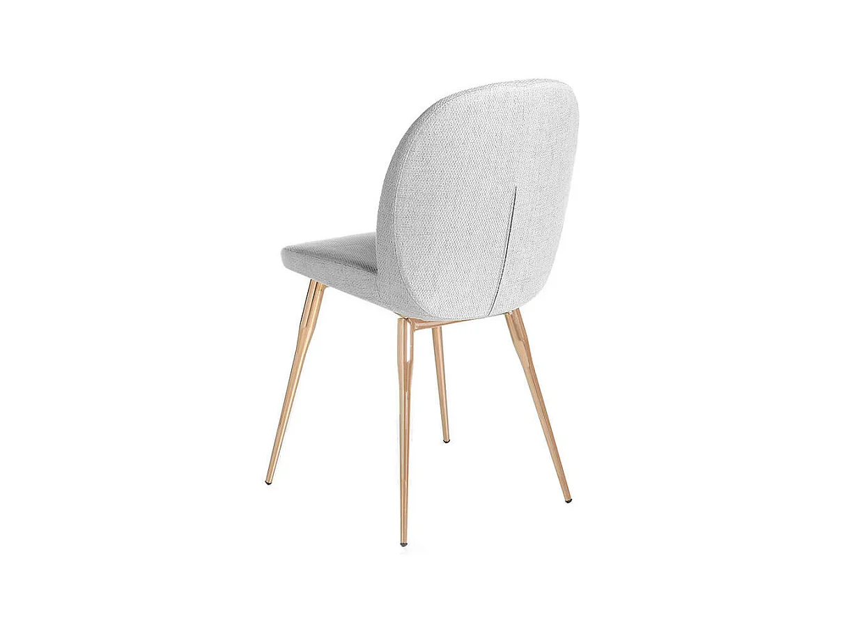 Chaise en tissu avec pieds en acier 4081 ANGEL CERDA