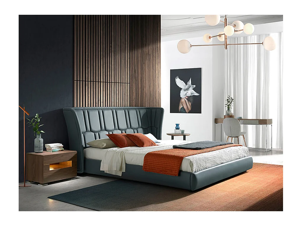Chaise en tissu avec pieds en acier 4081 ANGEL CERDA
