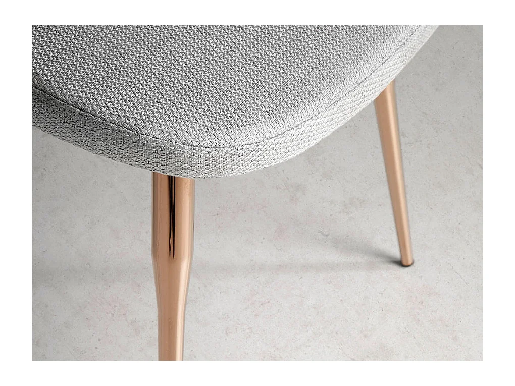 Chaise en tissu avec pieds en acier 4081 ANGEL CERDA