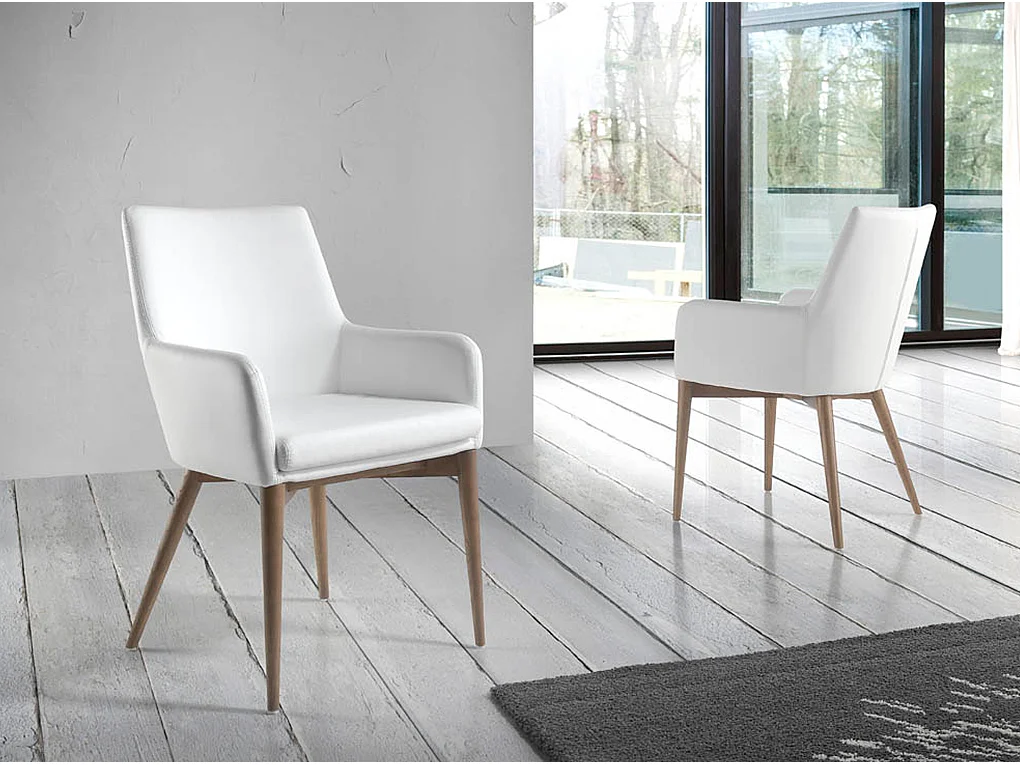Silla comedor tapizada polipiel  4006 ANGEL CERDA