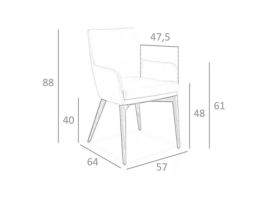 Esszimmerstuhl aus weißem Öko-Leder  4006 ANGEL CERDA