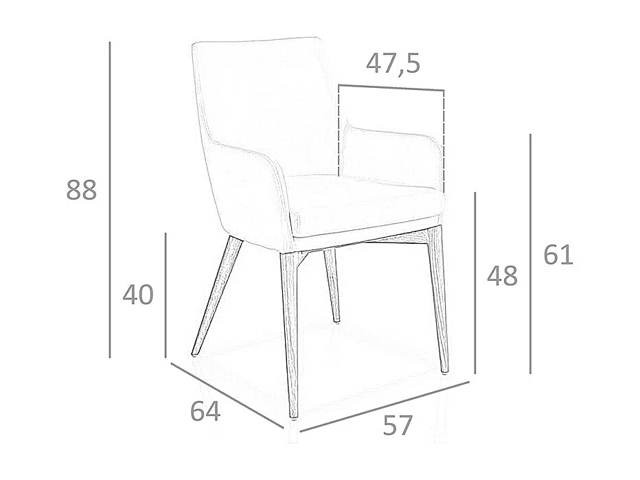 Chaise en similicuir blanc 4006 ANGEL CERDA