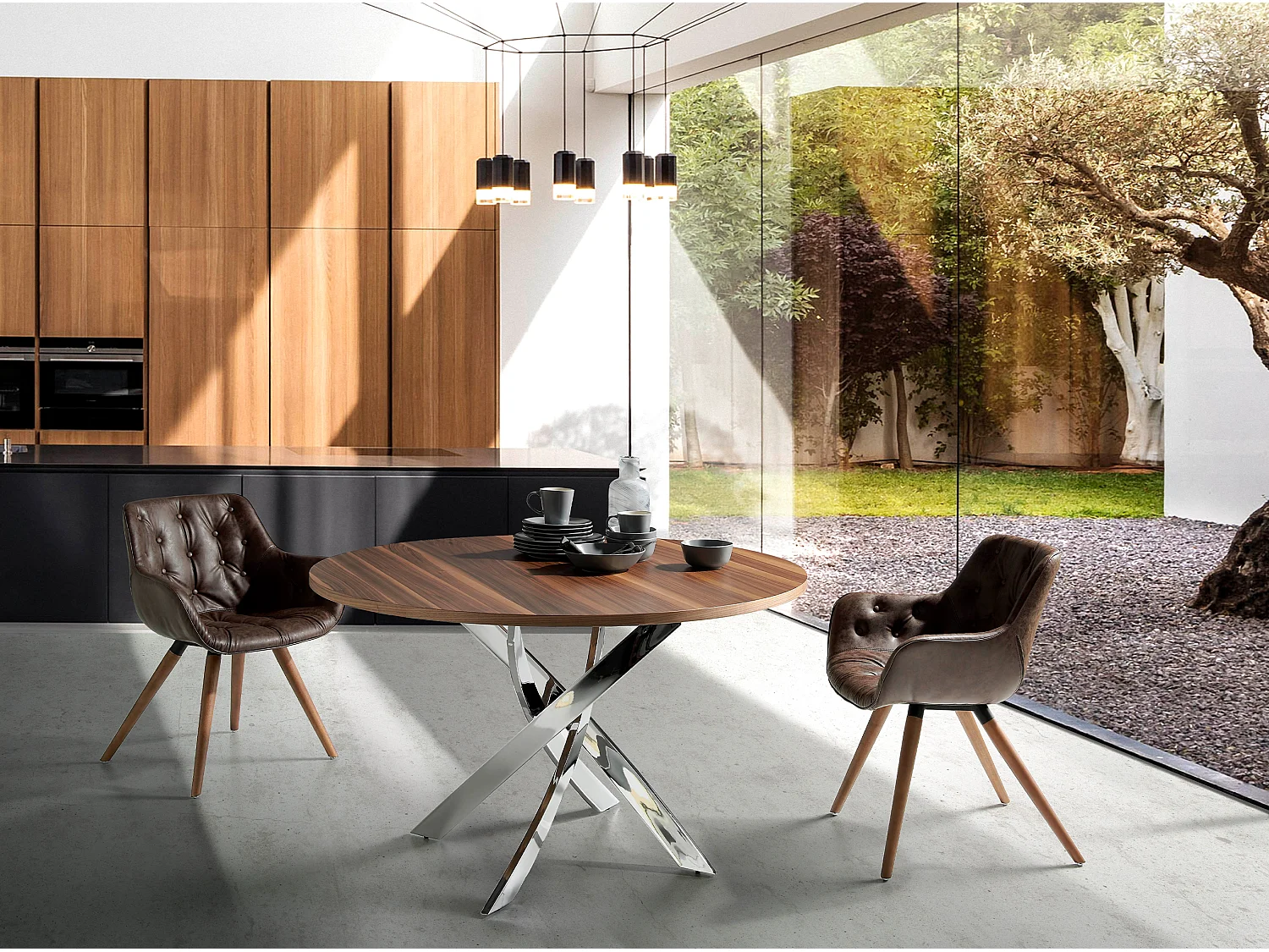 Öko-Lederstuhl schokoladenbraun 4073 ANGEL CERDA