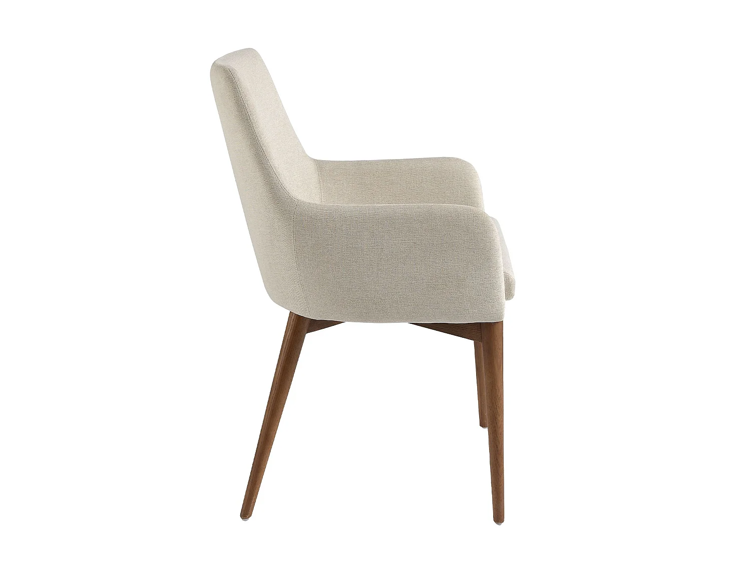 Chaise en tissu et bois couleur noyer 4048 ANGEL CERDA