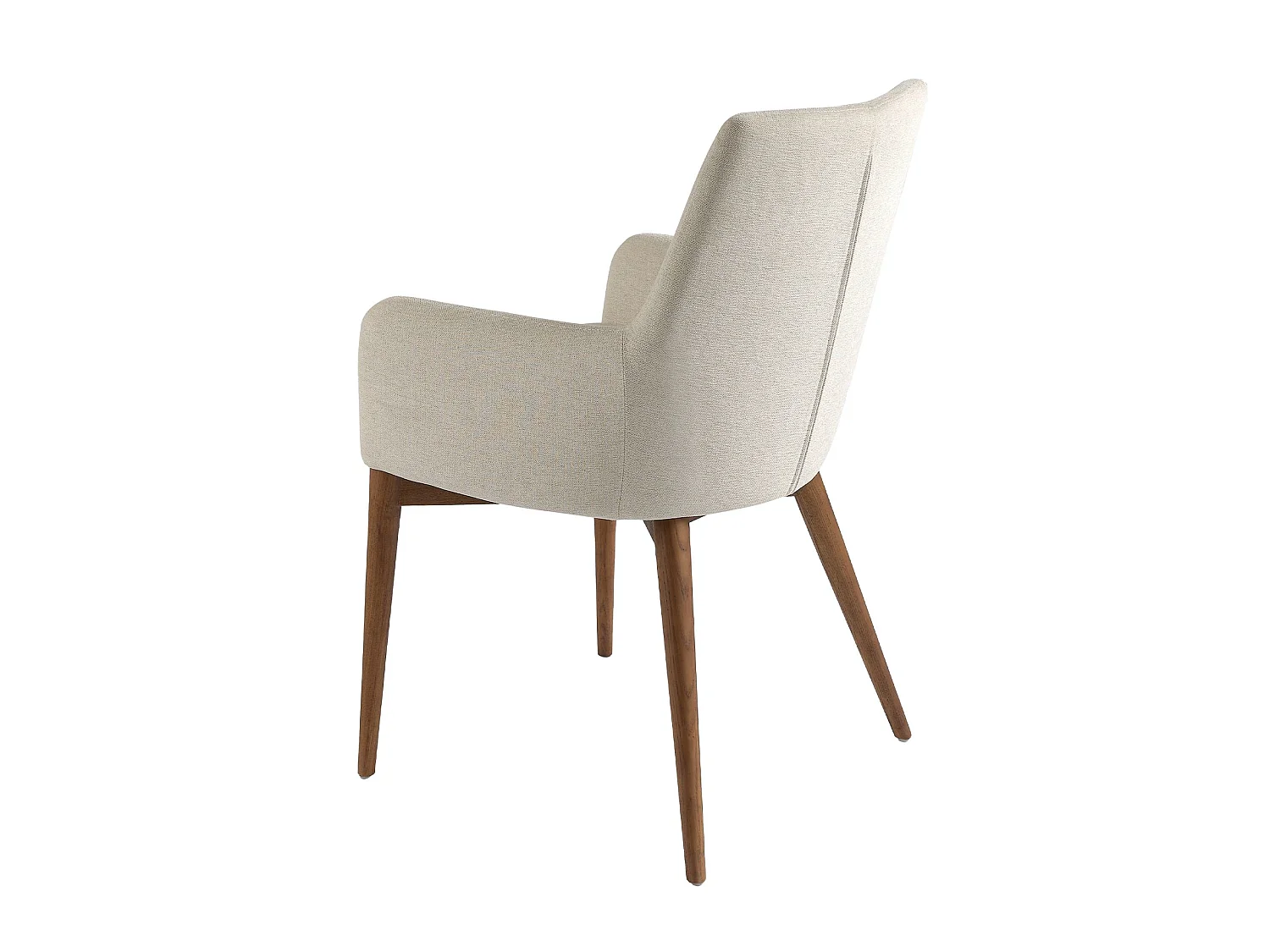 Chaise en tissu et bois couleur noyer 4048 ANGEL CERDA