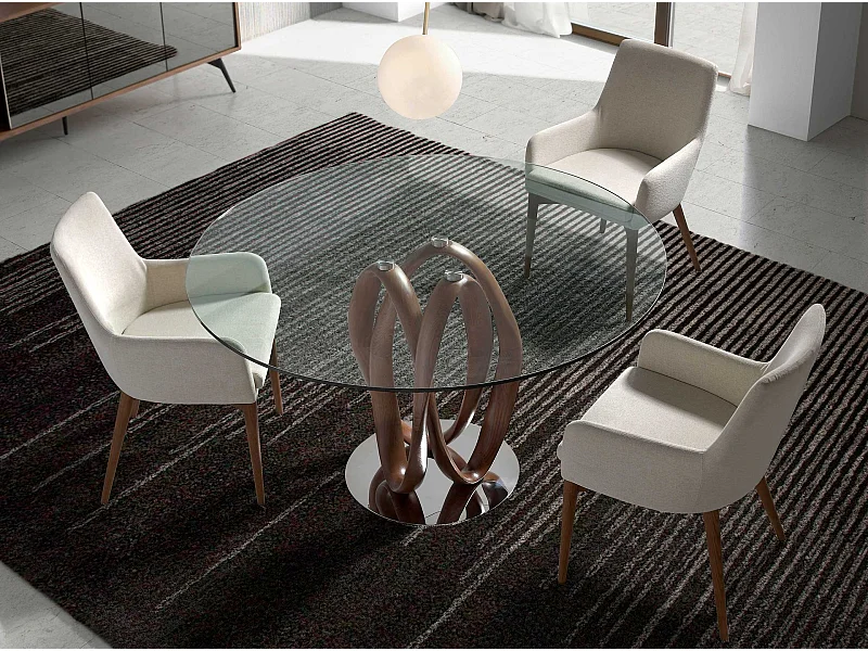 Stuhl Stoff beige 4048 ANGEL CERDA