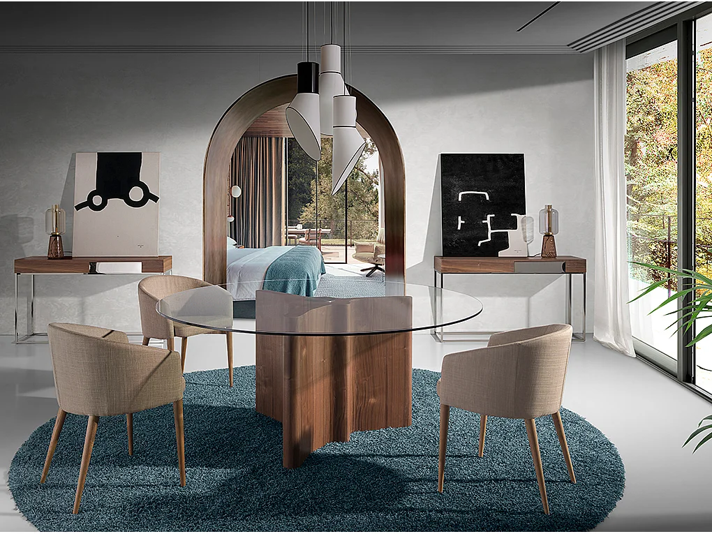 Chaise en tissu beige 4007 ANGEL CERDA