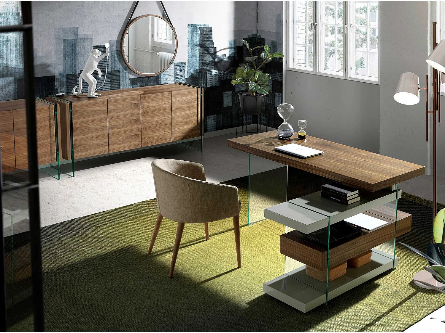 Chaise en tissu beige 4007 ANGEL CERDA