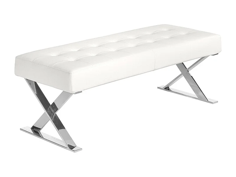 Banqueta polipiel blanca  5001 ANGEL CERDA