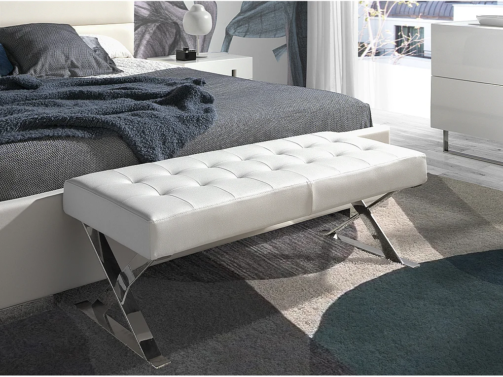 Weiße Öko-Leder-Bank 5001 ANGEL CERDA