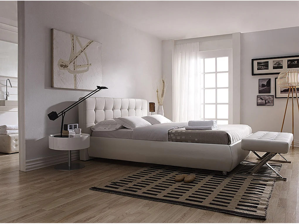 Weiße Öko-Leder-Bank 5001 ANGEL CERDA