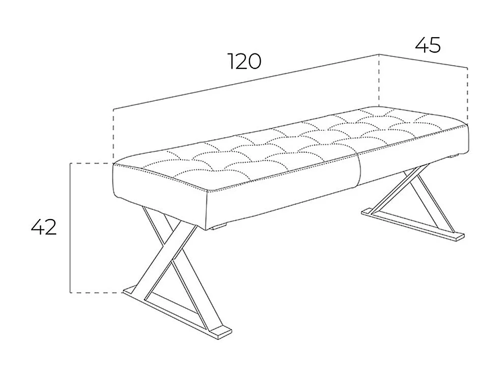 Weiße Öko-Leder-Bank 5001 ANGEL CERDA