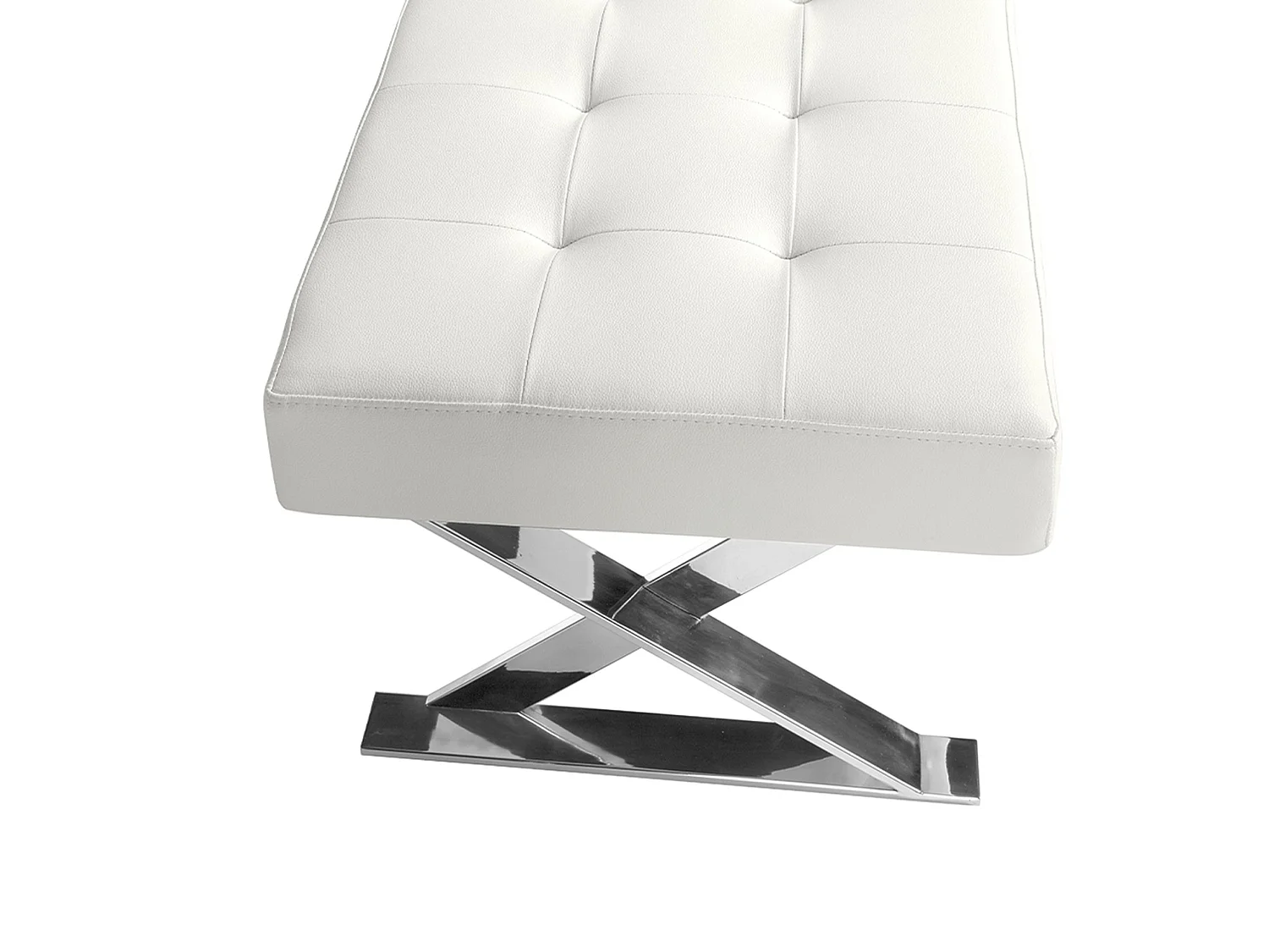Banc en similicuir blanc 5001 ANGEL CERDA