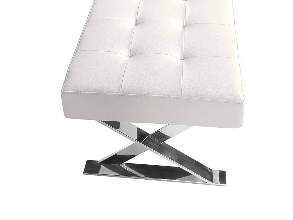 Banc en similicuir blanc 5001 ANGEL CERDA