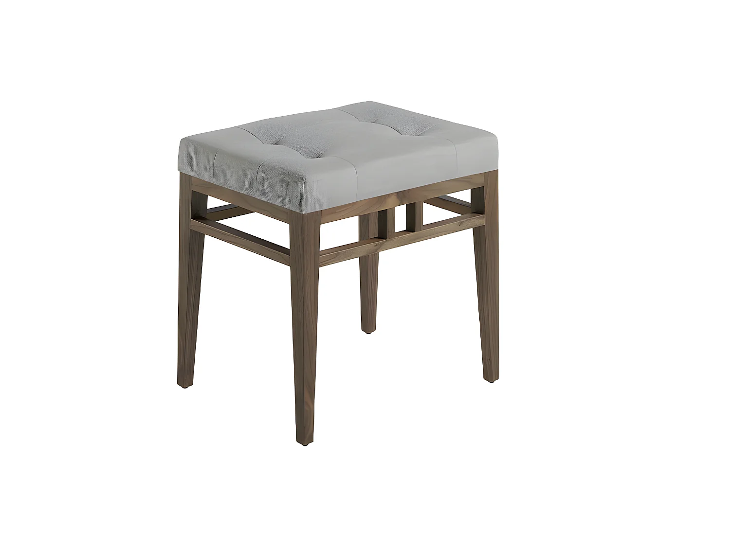Polster Stoffbank aus grauem Stoff  5027 ANGEL CERDA